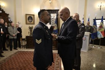 Μετάλλιο Εξόχου Πράξεως -μετά θάνατον- στον Συνταγματάρχη (ΠΖ) Γεώργιο Βούλγαρη, μέλος της ελληνικής αποστολής ανθρωπιστικής βοήθειας στη Λιβύη