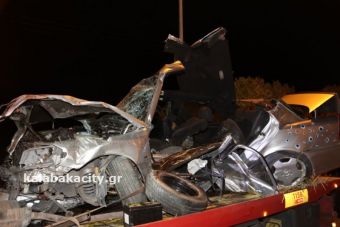 Καλαμπάκα: Εκτροπή οχήματος στην Ε.Ο. Καλαμπάκας – Τρικάλων με νεκρό και τραυματία