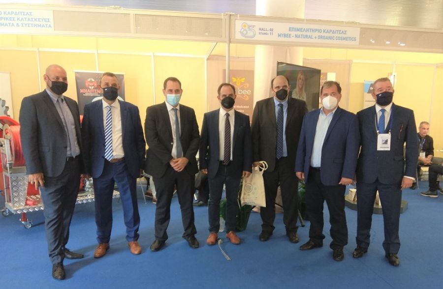 Επίσκεψη του Δημάρχου Καρδίτσας Β. Τσιάκου στη Δ.Ε.Θ.