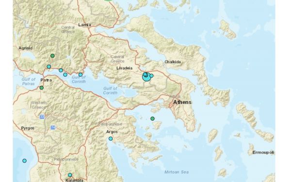 Σεισμός 4,1 ρίχτερ με επίκεντρο τη Θήβα