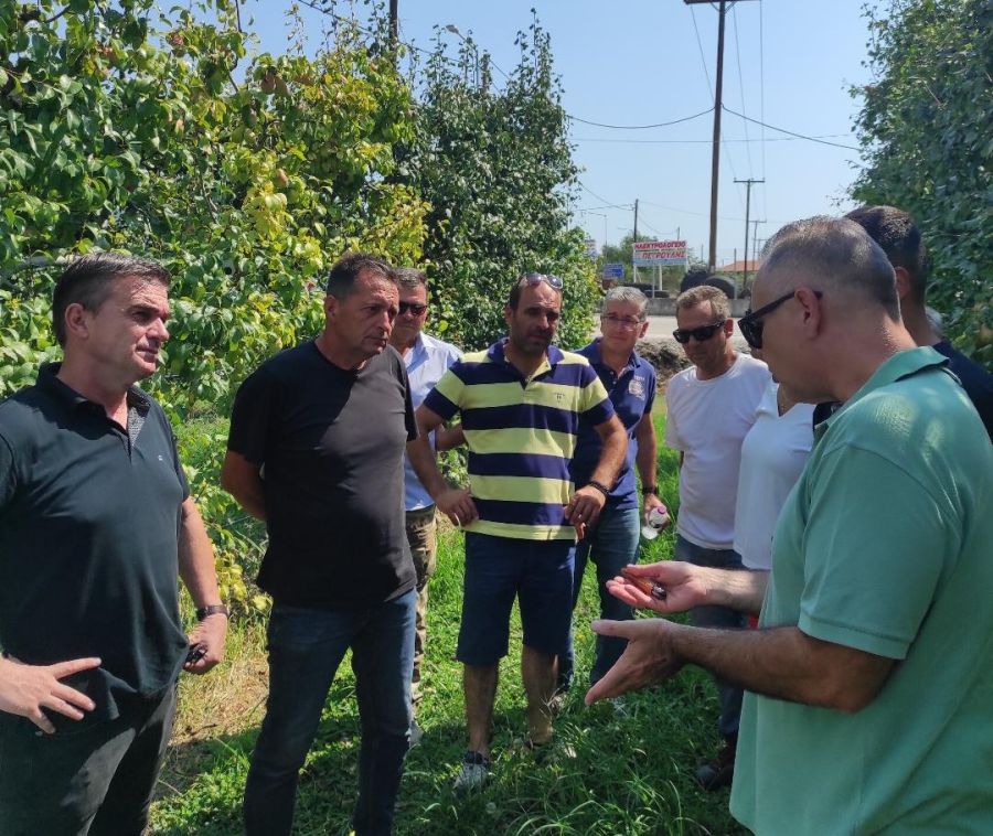 Στα χαλαζόπληκτα της Αγιάς κλιμάκιο της Περιφέρειας Θεσσαλίας και του ΕΛΓΑ