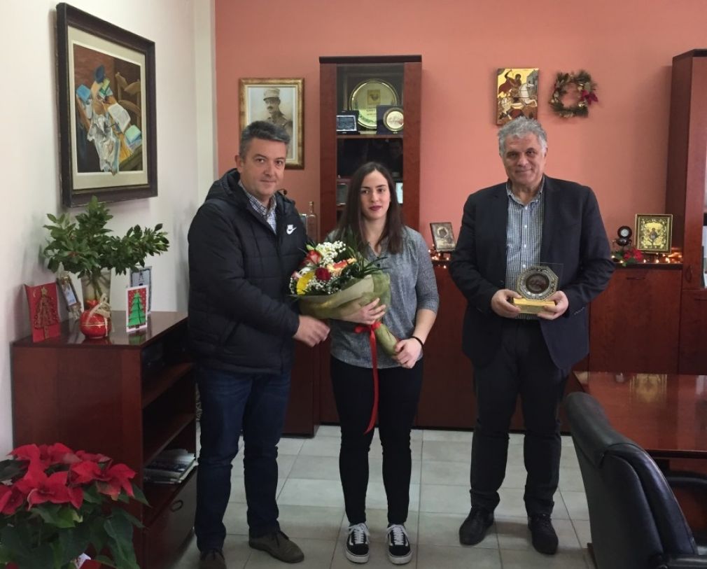 Την αθλήτρια Ειρήνη Γαλάνη τίμησε ο Δήμος Παλαμά