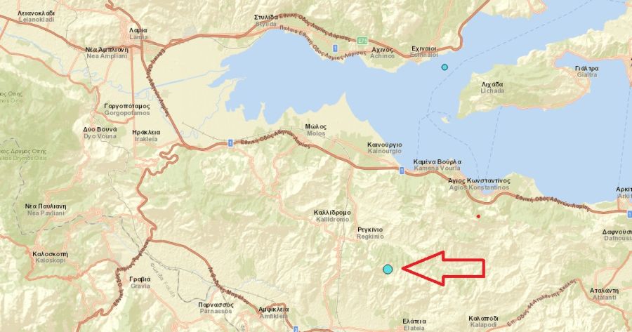 Σεισμός 3,5 Ρίχτερ το πρωί της Δευτέρας (27/11) στη Φθιώτιδα
