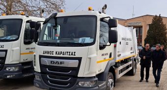 Με νέα απορριμματοφόρα ενισχύεται το τμήμα καθαριότητας του Δήμου Καρδίτσας