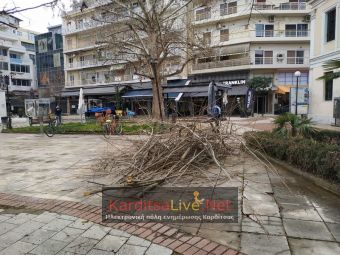 Επίκειται εξωραϊσμός στην πλατεία Δικαστηρίων – Σε εξέλιξη κοπή χόρτων και κλαδέματα στην πόλη και στον περιφερειακό! (+Φώτο)