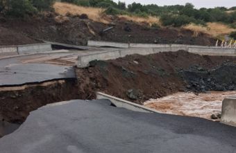Φάρσαλα: Zημιές στο υπό κατασκευή έργο της γέφυρας Αχιλλείου – Διλόφου – Κλειστός ο δρόμος