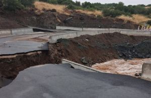 Φάρσαλα: Zημιές στο υπό κατασκευή έργο της γέφυρας Αχιλλείου – Διλόφου – Κλειστός ο δρόμος