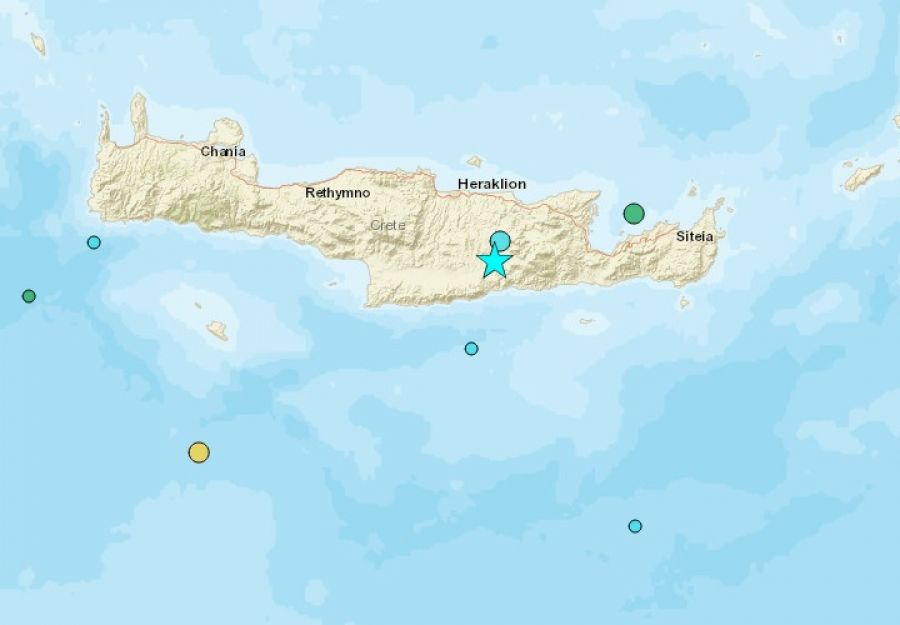 Σεισμός 5,8 Ρίχτερ στην Κρήτη (+Βίντεο)