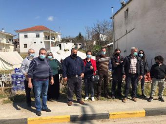 Το Στέκι Αλληλεγγύης Πλημμυροπαθών Καρδίτσας κοντά στους σεισμόπληκτους της Π.Ε. Λάρισας