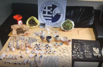 Σέρρες: Σύλληψη άνδρα για ναρκωτικά και αρχαιοκαπηλία – Βρέθηκαν κάνναβη και δεκάδες αρχαία αντικείμενα