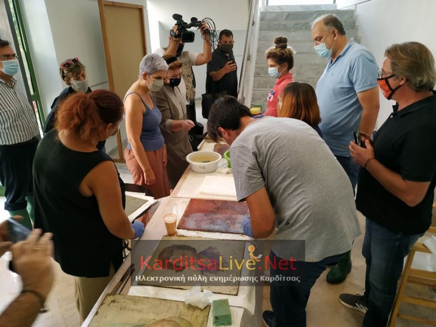 Λίνα Μενδώνη στην Καρδίτσα: Θα κάνουμε ότι μπορούμε για να σώσουμε αρχαιότητες και έργα τέχνης από τη λάσπη! (+Φώτο +Βίντεο)