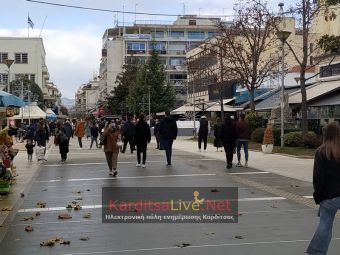 Καρδίτσα: Όλοι έξω με sms, βεβαίωση και μάσκα παραμονή Πρωτοχρονιάς (+Φώτο +Βίντεο)