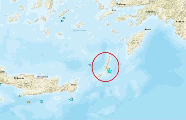Σεισμική δόνηση 5,2 Ρίχτερ στην Κάρπαθο - Δεν υπάρχουν αναφορές για ζημιές