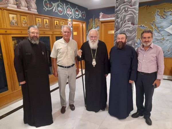 Συνάντηση της Ε.Α.Χ. με τον Αρχιεπίσκοπο και τον Γραμματέα του Συνοδικού Γραφείου Προσκυνηματικών Περιηγήσεων