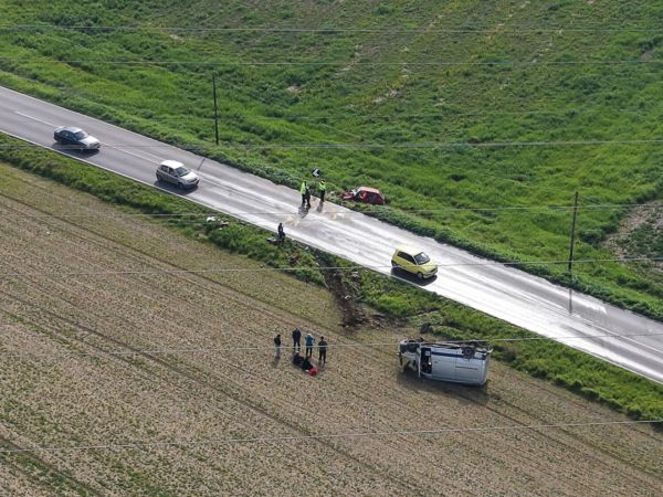 Τροχαίο με νεκρό 95χρονο άνδρα στο δρόμο Νίκαιας - Φαρσάλων (+Φωτο)