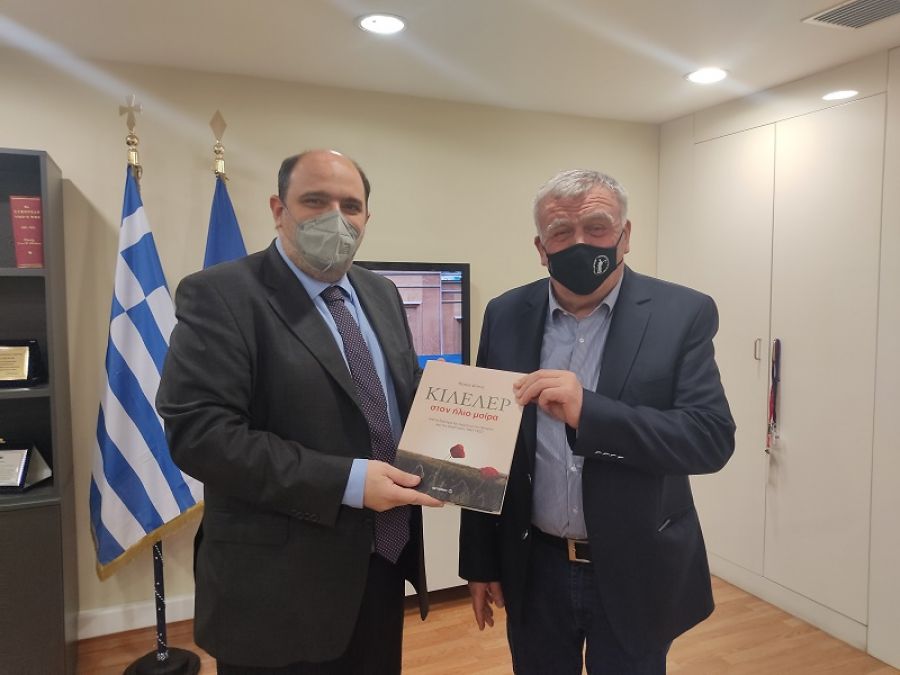 Επίσκεψη του προέδρου της ΠΕΔ Θεσσαλίας Αθ. Νασιακόπουλου στον Χρ. Τριαντόπουλο για το υδατικό πρόβλημα της Θεσσαλίας
