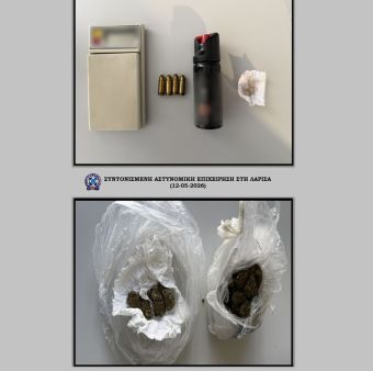 Αστυνομική επιχείρηση στη Λάρισα: Έξι συλλήψεις για ναρκωτικά, όπλα και κλοπή ρεύματος