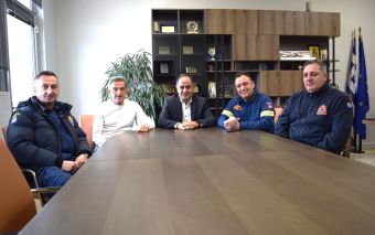 Επίσκεψη του νέου διοικητή Π.Υ. Ν. Καρδίτσας στο Δήμαρχο Καρδίτσας