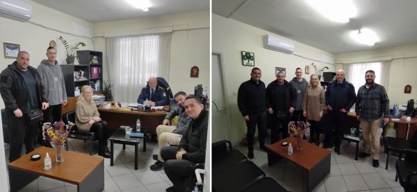 Συνάντηση Αντιπροσωπείας της Ε.ΑΣ.Υ Καρδίτσας με τον Αστυνομικό Διευθυντή κ. Περιστέρη Απόστολο