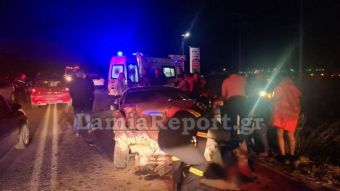 Ένας νεκρός και δύο τραυματίες σε τροχαίο στην Ε.Ο. Λαμίας - Καρπενησίου (+Φωτο +Βίντεο)