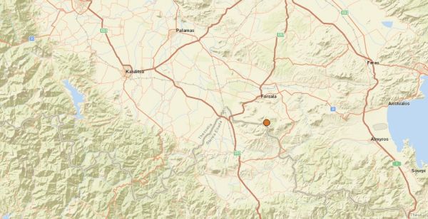 Σεισμός 4,1 Ρίχτερ κοντά στα Φάρσαλα αλλά με μεγάλο εστιακό βάθος