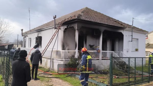Μονοκατοικία στη Μυρίνη Καρδίτσας υπέστη σοβαρές υλικές ζημιές από πυρκαγιά (+Φωτο +Βίντεο)