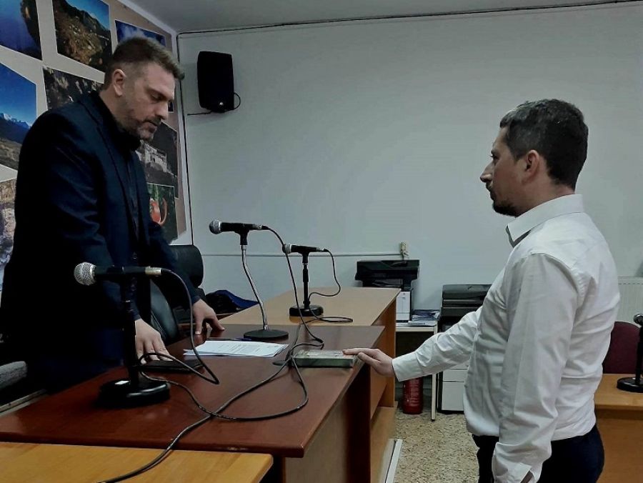 Πραγματοποιήθηκε η ορκωμοσία νέου μόνιμου υπαλλήλου στο Κ.Ε.Π. του Δήμου Αργιθέας