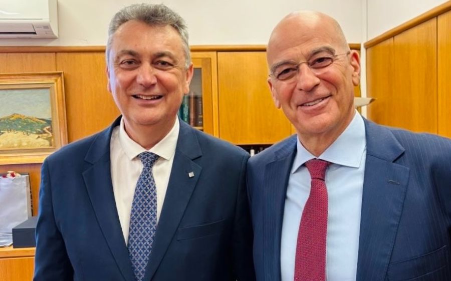 Συνάντηση εργασίας πραγματοποίησε ο Γιώργος Κωτσός με τον Νίκο Δένδια