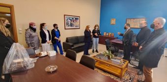 Εθιμοτυπικές επισκέψεις του Δημάρχου Καρδίτσας Β. Τσιάκου σε Κέντρο Αποκατάστασης και Νοσοκομείο
