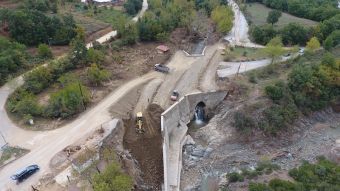 Εργασίες αποκατάστασης ζημιών στη θέση "Κανόνια" από την Π.Ε Καρδίτσας