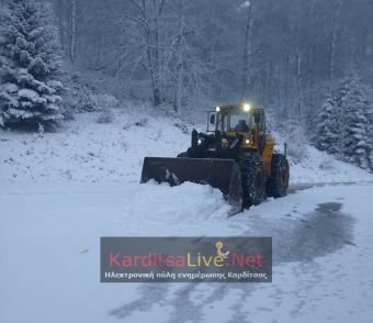 Κοντά στα 15 εκατοστά το χιόνι στους αυχένες Αγίου Νικολάου και Τυμπάνου (+Φώτο +Βίντεο)