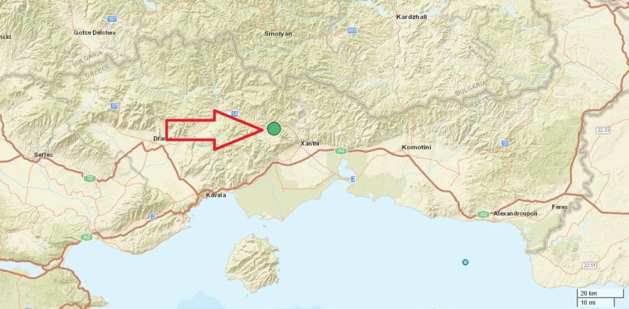 Σεισμική δόνηση 4,5 Ρίχτερ κοντά στην Ξάνθη