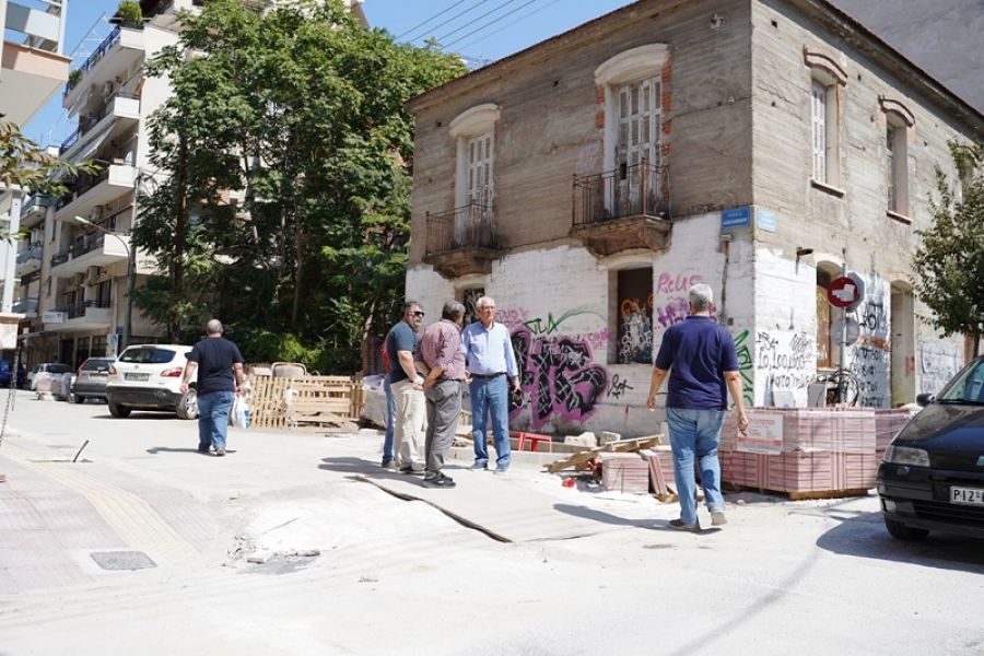 Λάρισα: Αυτοψία Καλογιάννη στα έργα στη συνοικία Αγίου Κωνσταντίνου, οδό Ασκληπιού και παλιό Νεκροταφείο