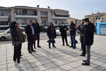 Επίσκεψη του Δημάρχου Καρδίτσας στο νέο οικσμό του ΟΑΕΔ