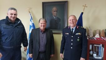 Επίσκεψη του νέου Αστυνομικού Διευθυντή Καρδίτσας, Στέλιου Μπιλιάλη, στο Δημαρχείο της Λίμνης Πλαστήρα