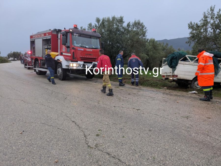 Κορινθία: Τροχαίο με ένα νεκρό και δύο τραυματίες