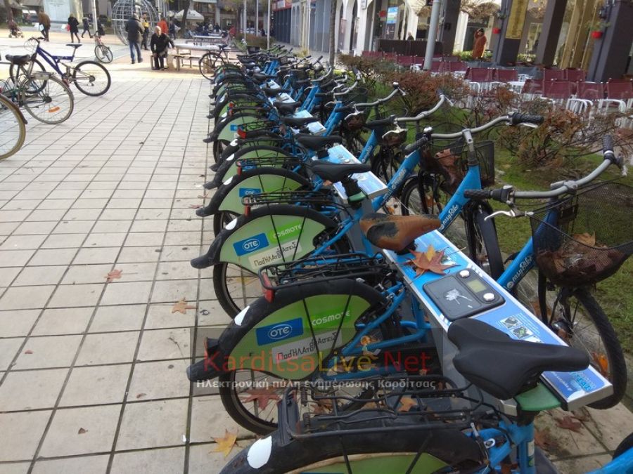 Καρδίτσα: Φθορές και καιρικά φαινόμενα οι εχθροί των Δημοτικών ποδηλάτων