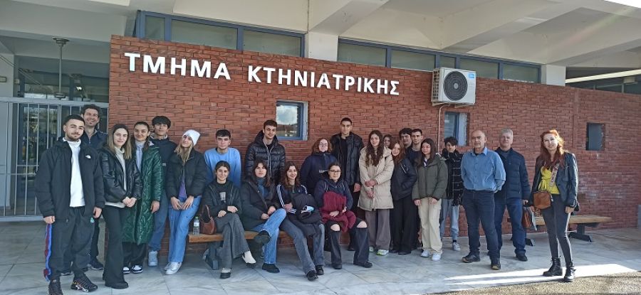 Eπίσκεψη 4ου ΓΕΛ Καρδίτσας στο Τμήμα Κτηνιατρικής