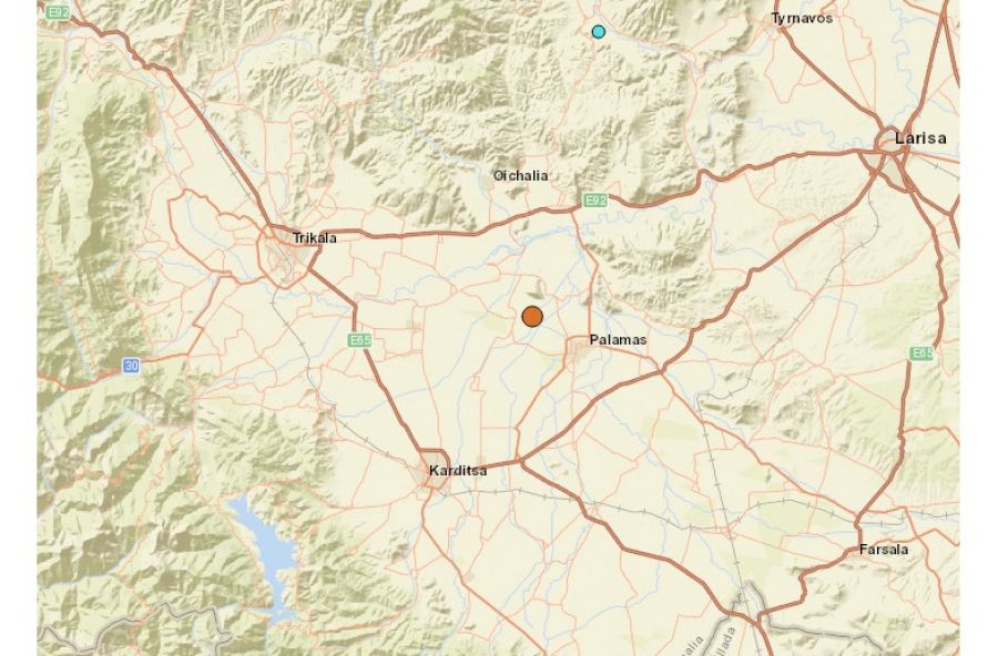 Σεισμός 3,6 Ρίχτερ κοντά στον Παλαμά, αλλά με μεγάλο εστιακό βάθος