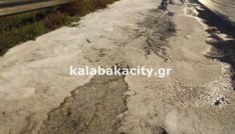 Καλαμπάκα: Καταιγίδα και σφοδρή χαλαζόπτωση έπληξε την Βασιλική