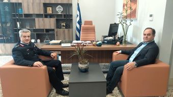 Επίσκεψη του Γ.Π.Α.Δ. Θεσσαλίας Θ. Καρανάσιου στο Δήμαρχο Καρδίτσας Β. Τσιάκο