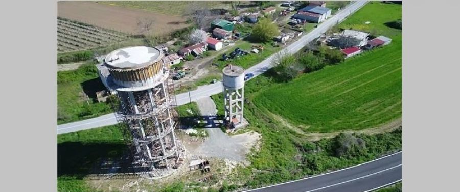 Προχωρούν οι εργασίες κατασκευής νέου υδατόπυργου στον Παλαιόπυργο Λάρισας