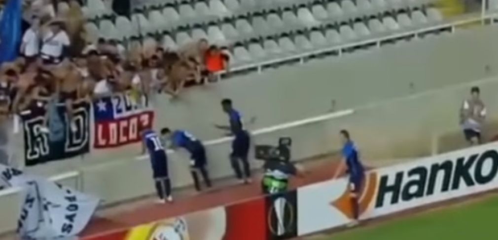 Κύπρος: Πήγε να πανηγυρίσει το γκολ και έπεσε μέσα στην τάφρο του γηπέδου!!! (+Βίντεο)