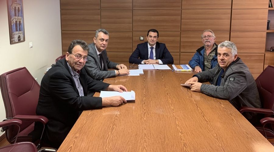 Συντάντηση του Γ. Κωτσού με τον Υφ. Αγροτικής Ανάπτυξης &amp; Τροφίμων Κ. Σκρέκα για το οινοποιείο "Διόνυσος"