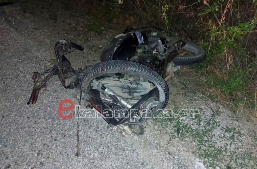 Θανατηφόρο τροχαίο για δικυκλιστή στην Αύρα Καλαμπάκας (+Φωτο)