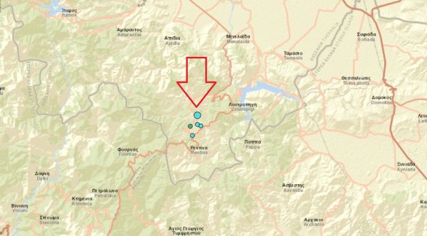 Σεισμός 3,3 Ρίχτερ με επίκεντρο στη Ρεντίνα Καρδίτσας