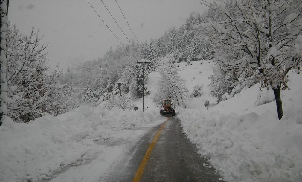 Χιονοπτώσεις από το πρωί της Τρίτης στα ορεινά της Καρδίτσας (+Βίντεο)