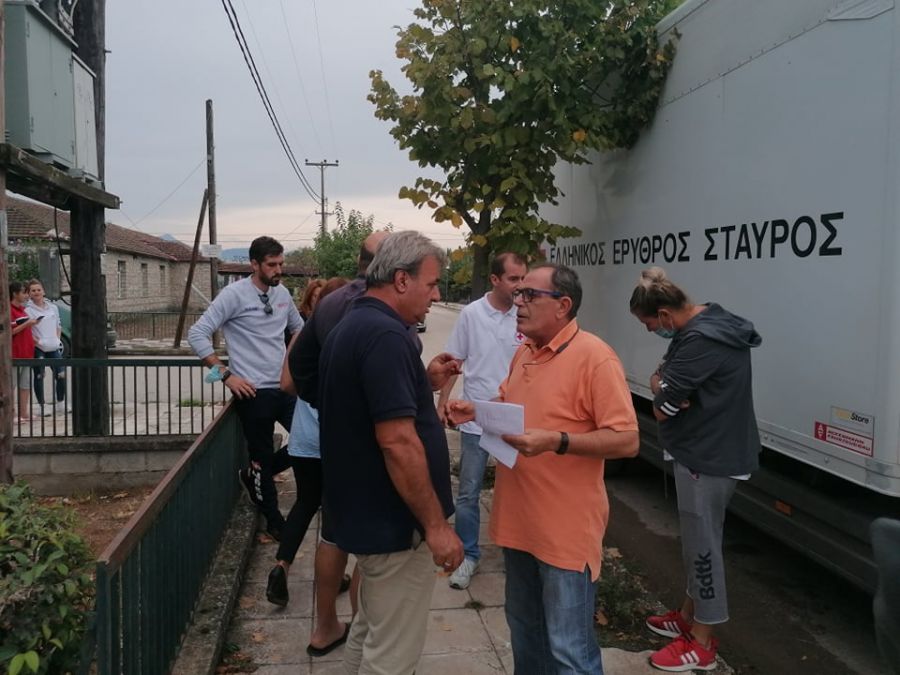 Δήμος Μουζακίου: Ο Ερυθρός Σταυρός κοντά στους πληγέντες του Δήμου