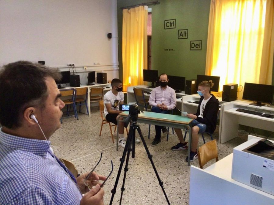 Συνέντευξη του Δημάρχου Μουζακίου σε μαθητές του ΕΠΑΛ
