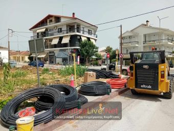 Καρδίτσα: Ξεκίνησε η μετατόπιση του δικτύου οπτικών ινών που …ανοίγει τον περιφερειακό δακτύλιο (+Φωτο)